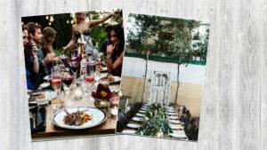 Ausgelassene Hochzeitsfeier mit Freunden und Alcohol