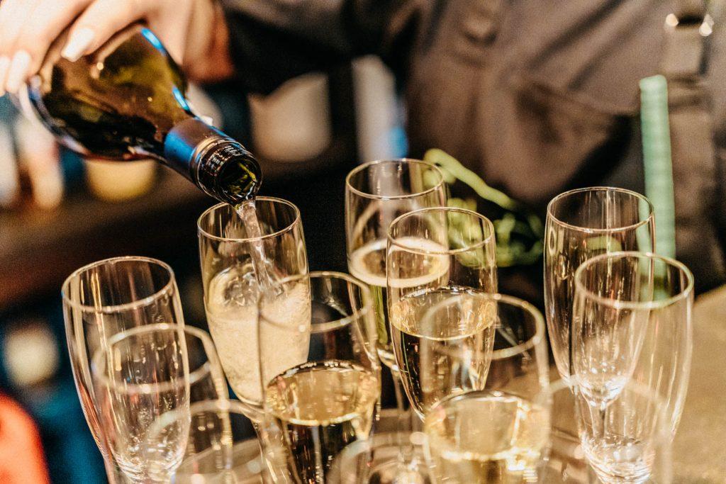 Sektempfang für die Hochzeit
