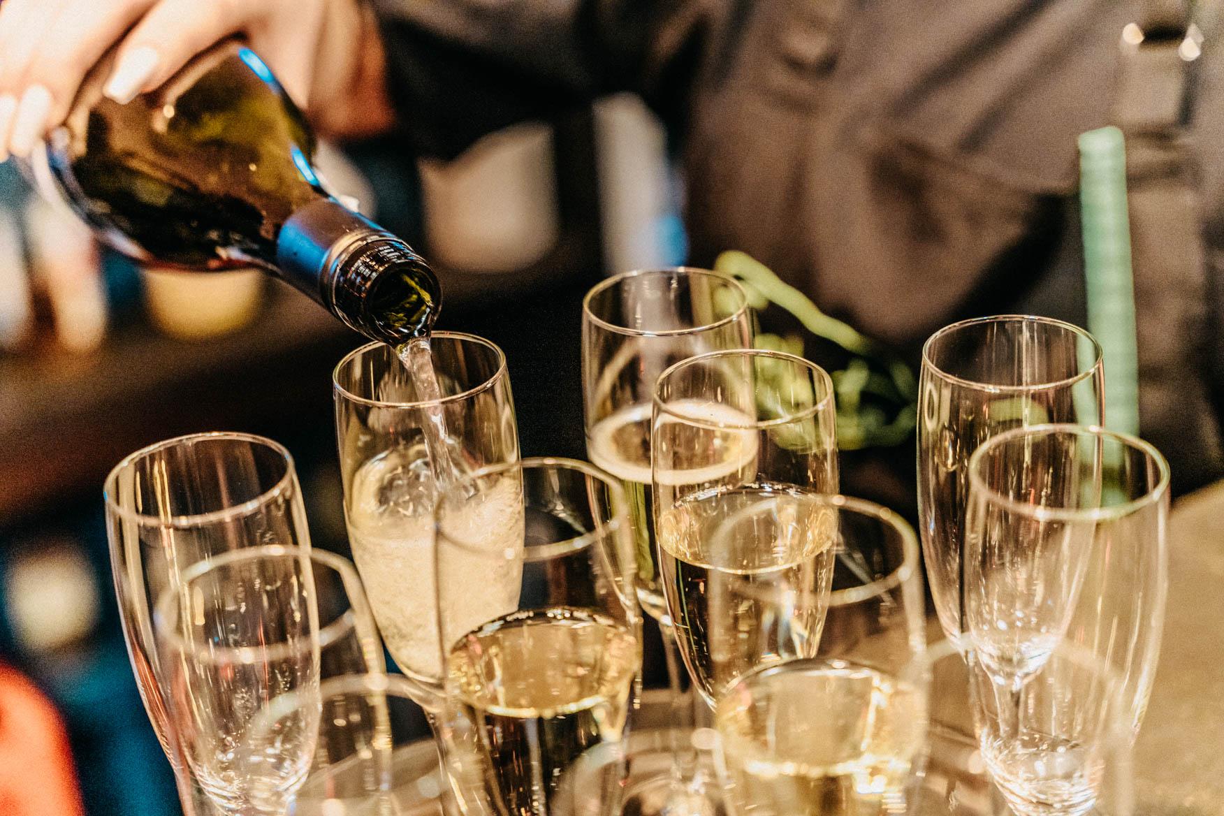 Sektempfang für die Hochzeit